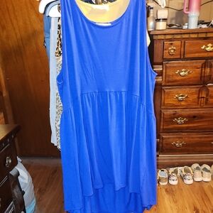 Vibrant Blue Sleeveless Dress